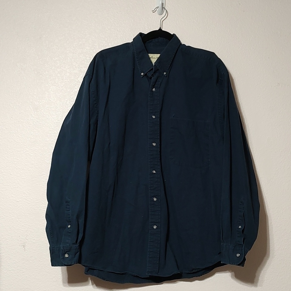 Eddie Bauer Long Sleeve Button Down Shirt Size XL